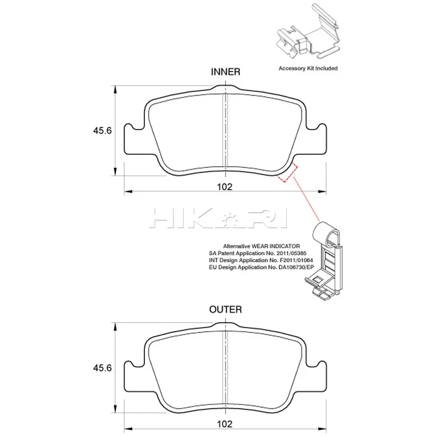 SAFELINE BRAKEPADSD3728