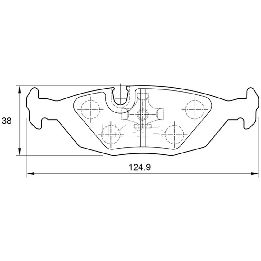 HONDA BALLADE 85-96 SAFELINE BRAKE PADS D988