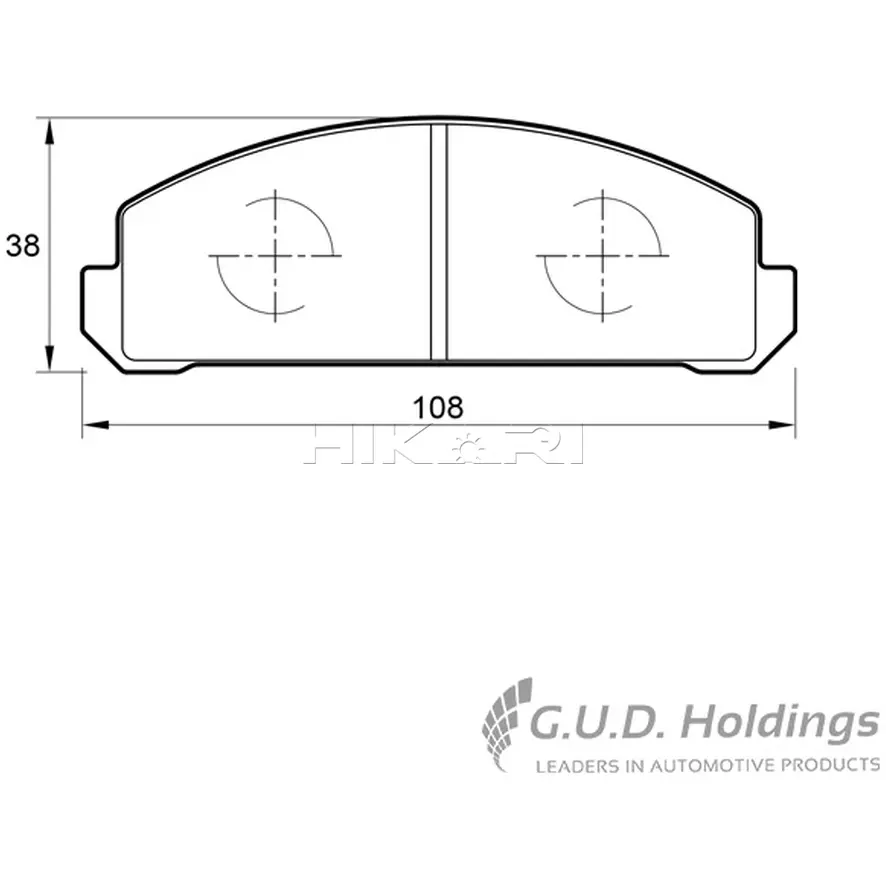 SAFELINE BRAKEPADD262