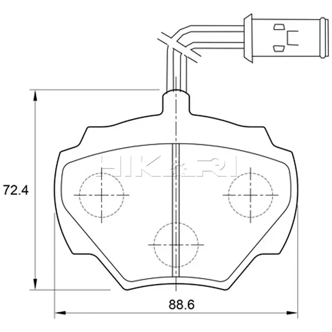 SAFELINE BRAKEPADD3055