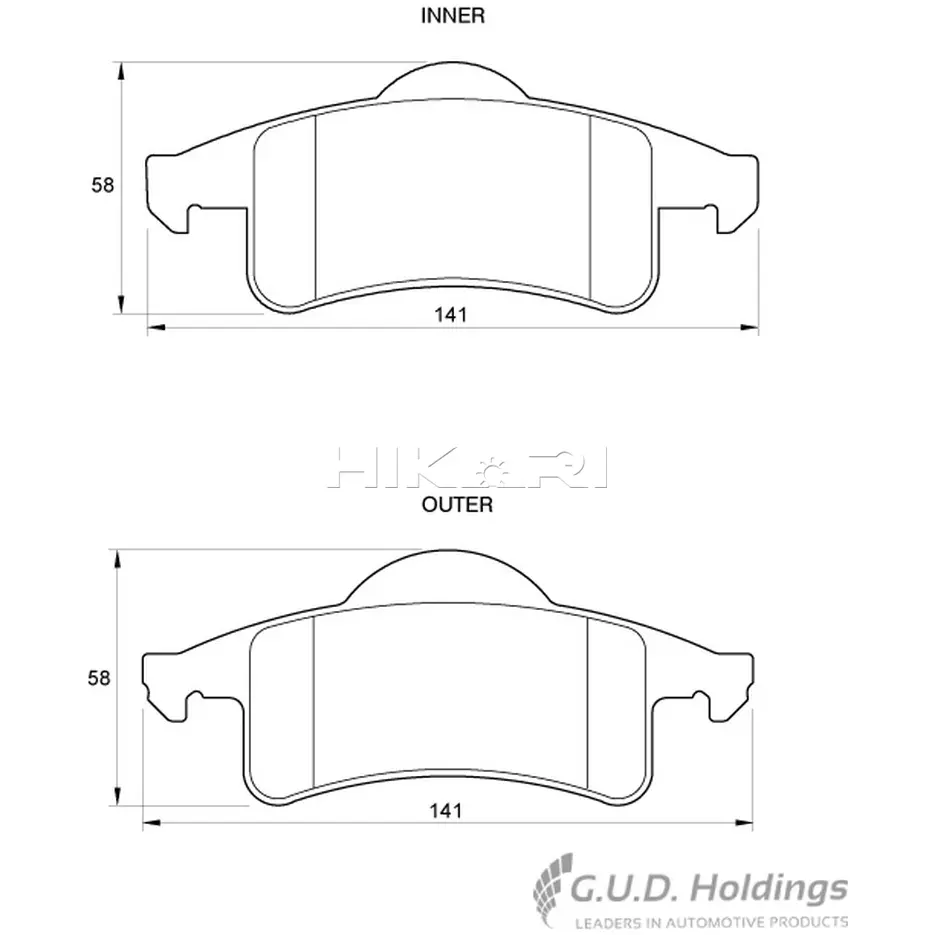 SAFELINE BRAKEPADD3443D3443
