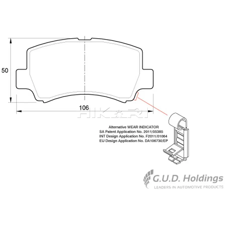 SAFELINE BRAKEPADD3579D3579