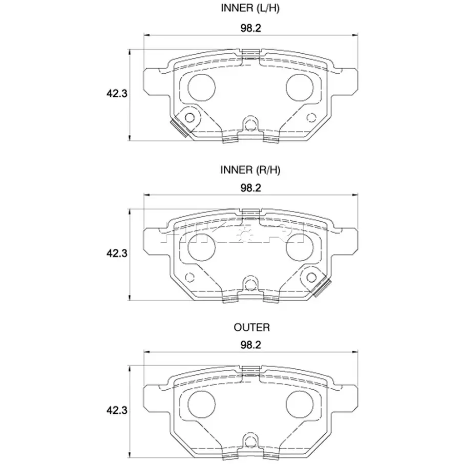 SAFELINE BRAKEPADD4103D4103