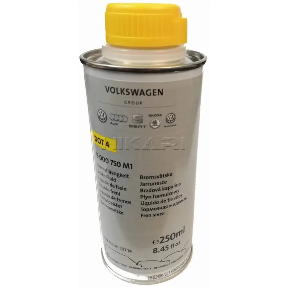 VW BRAKE FLUID 250ML 0007550M1