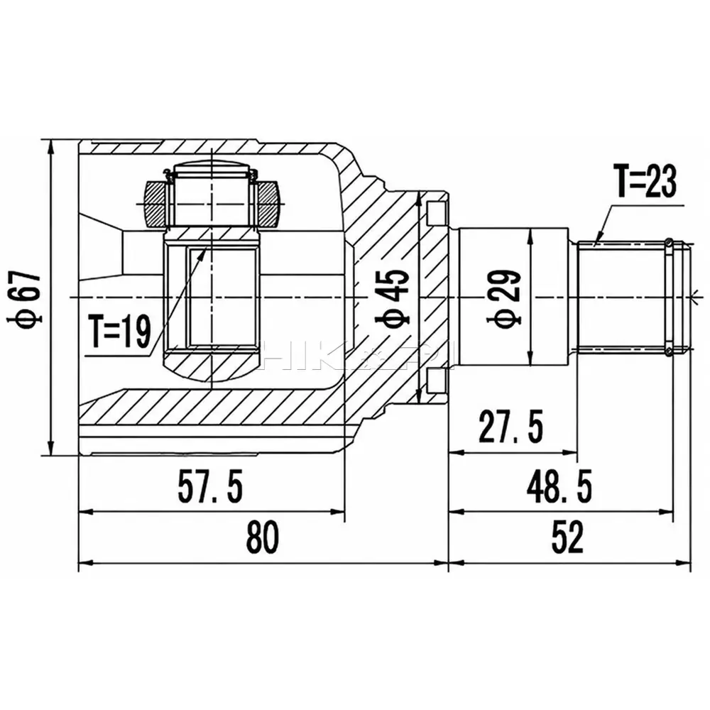 TEKNOSA INNER CV JOINT DA4001