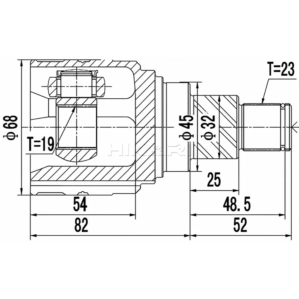 TEKNOSA INNER CV JOINT DA6411