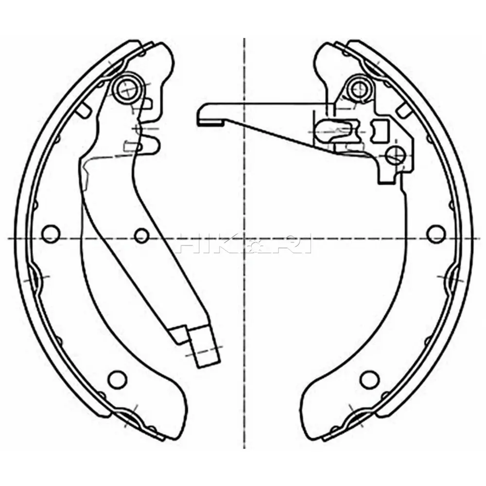 OPTIMA BRAKE SHOES R OPT532PB
