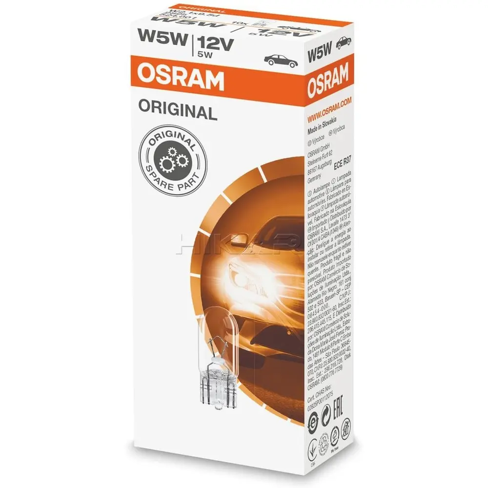 OSRAM LAMP W5W 12V 5W 000-003594-130A